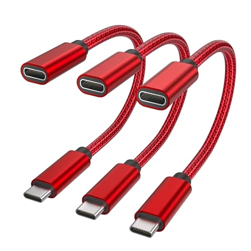 RUXELY USB C Data Blocker Adapter 3Pack for iPhone 17,Charge Only Type-C Cable,Data Blocking Defender,Protect Against Juice Jacking,USB Power Connector for Apple 16,Samsung Galaxy S25 S24,iPad Air