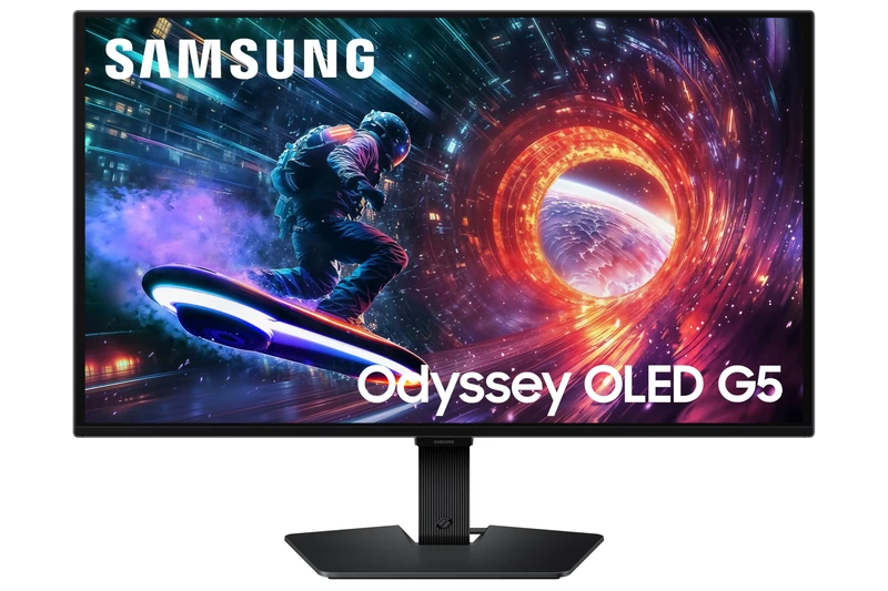 Samsung Odyssey Gaming OLED G5 LS27FG502SUXXU 27" QHD HDR10 1440p Gaming Monitor - 0.03ms, Max 180Hz, 2560x1440, HDMI, Displayport