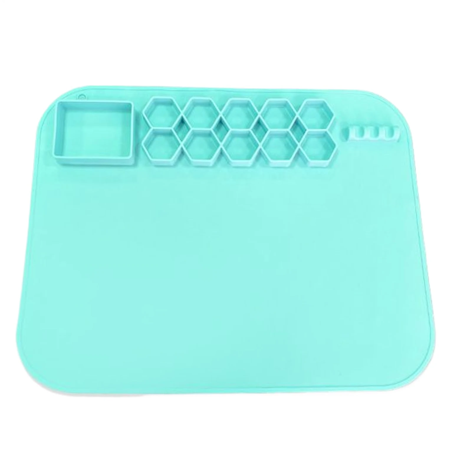 Silicone Art Mat - 40 x 50 cm Craft Station, Non-Slip, Children's Painting , Resin Jewellery Casting Tool, Clay Desk Palette, Creative Counter Projects, Colour Mixing Cushion, Durable, Reusable