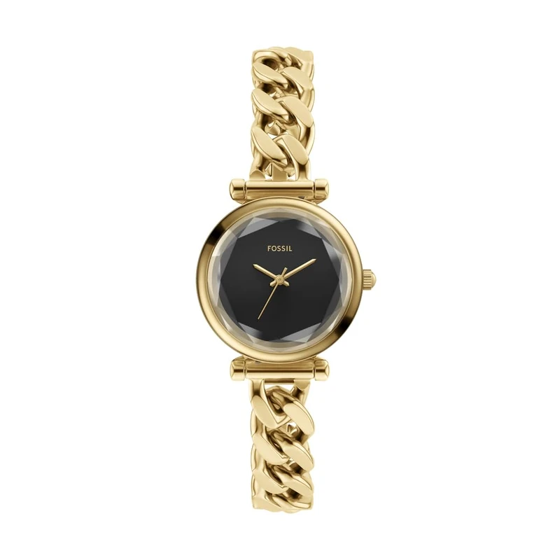 Fossil Carlie Women's 28MM Gold-Tone Stainless Steel Watch, ES5440