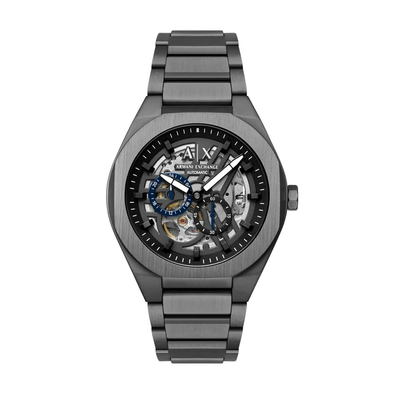 Armani Exchange Men's 44MM Gun-Metal Stainless Steel Watch, AX4195
