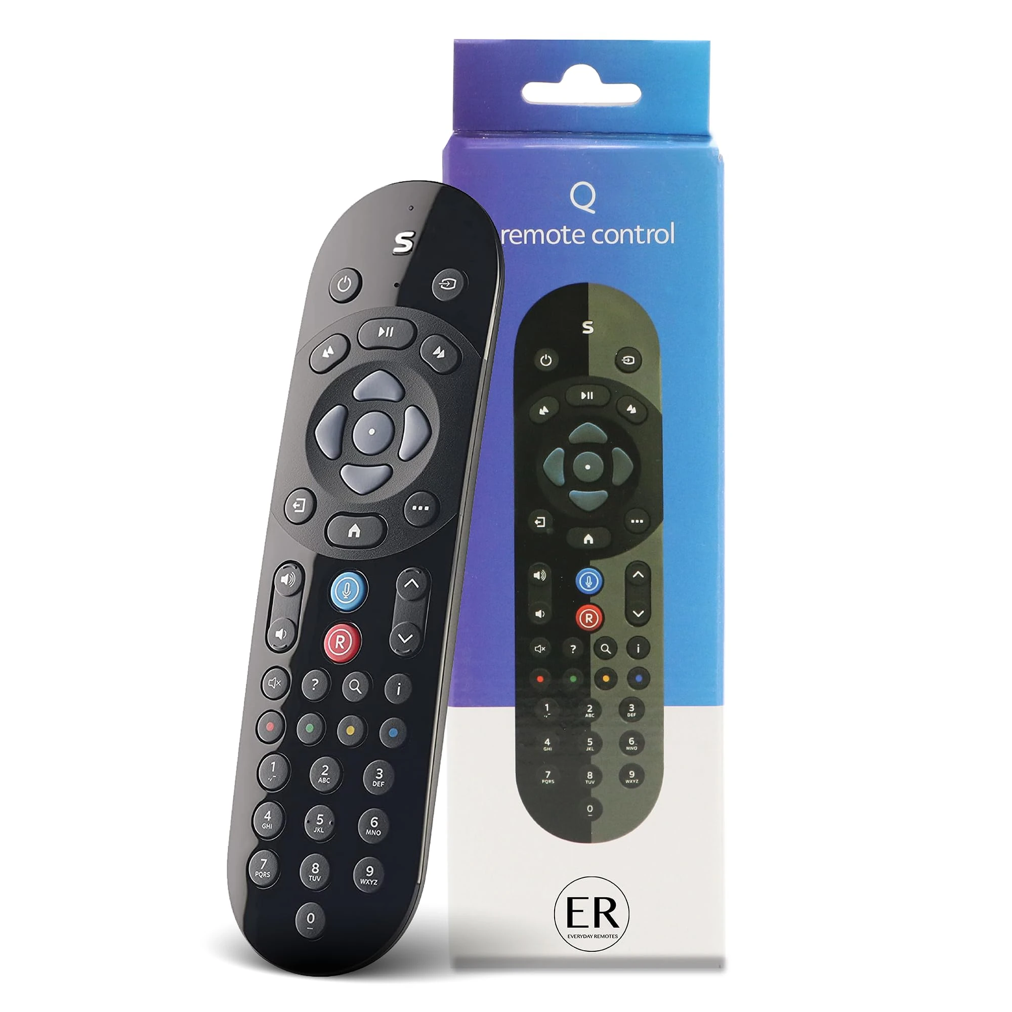 Everyday Remotes - Replacement for Sky Q Voice Remote Control - Batteries Included