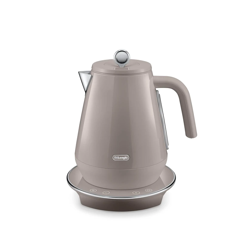 De'Longhi Eclettica SpecialTea KBY3011.BG, Classic Style Electric Kettle with Variable Temperature Control 40°-100°, Anti Scale Filter, 360° Swivel Base, Cord Storage, 1.7L, 3000W, Blissful Beige