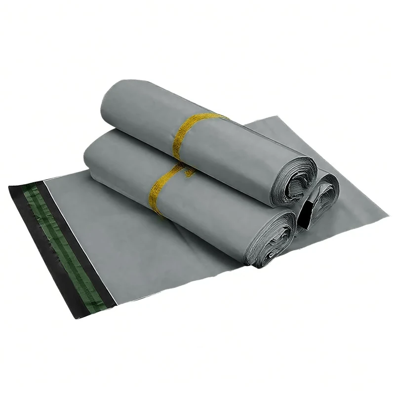 Parcel Mailing Bags 12 x 16" 500Pcs Waterproof Self-Sealing Sturdy Tear-Resistant Mailing Bags Durable & Tamper-Proof Polyethylene Suitable for Delivery Shipping Package Postage Grey