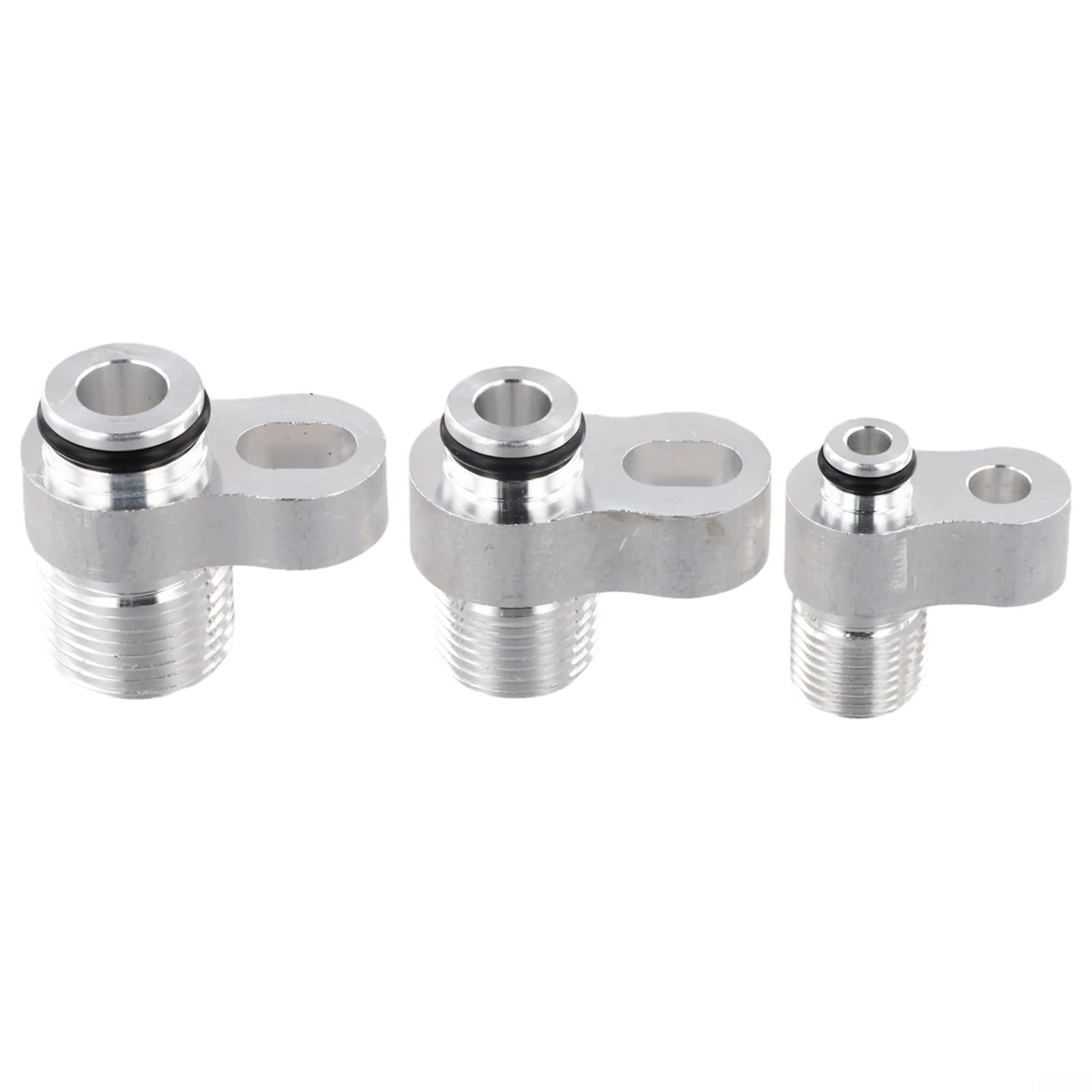 Car Ac Hose Fitting R134a Air Conditioning Adapter Aluminium Automotive Ac Line Connector Vehicle Aircon Hose Adapter and Ac Compressor Connector Set