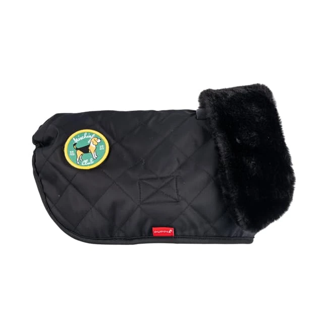 Highland Quilted Coat Black M Dog coat