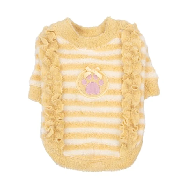 KALEY Yellow S Winter Sweater for Dog