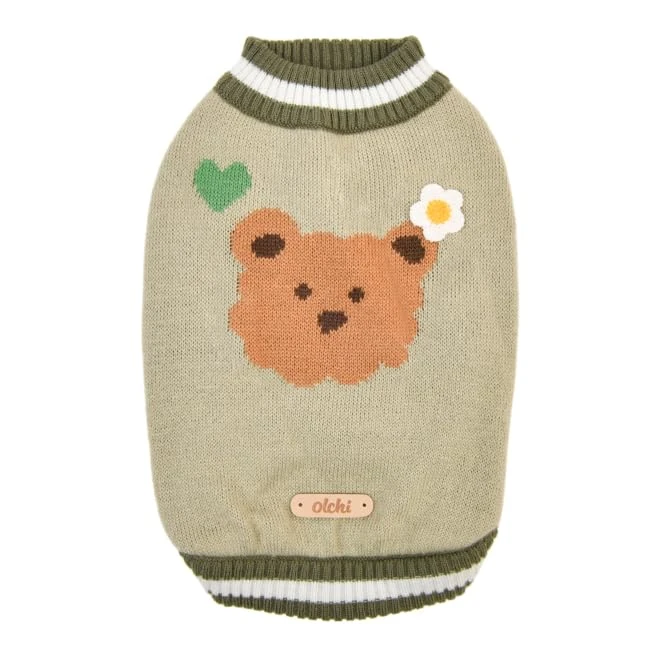 Olchi Cozy Sunday Green XL T-shirt Dog top Winter sweater