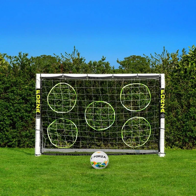 FORZA 6 x 4ft Kids Football Goal - The World’s #1 Garden Goal! | 100% UK-Made, 2 Min Setup, Unbreakable Goalpost + Target & Ball Bundle - Buy Once, Play Forever! (With Ball and Target Sheet)