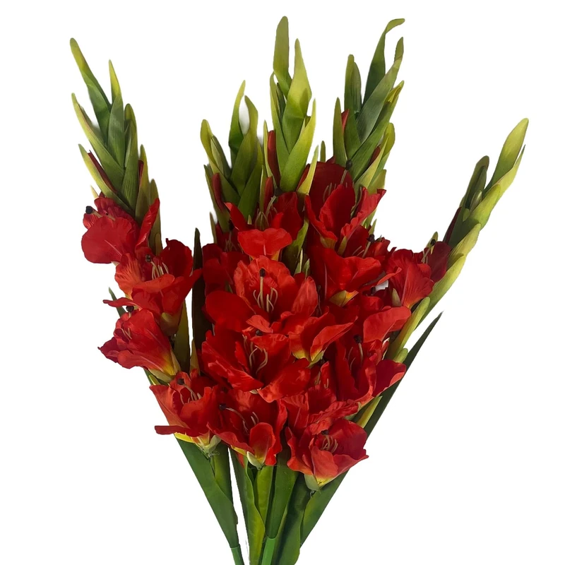 Leaf Design Large Artificial Gladioli Stems