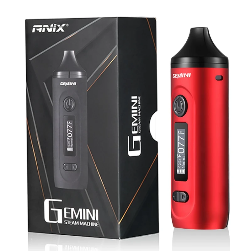 Gemini Red Dry Herb Vaporizer, o Nicotine) - Image 1