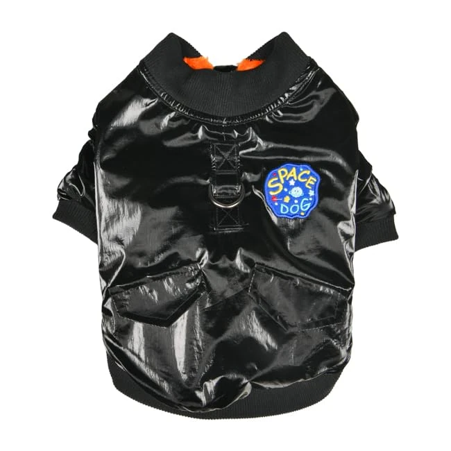 Olchi Space Glossy Jacket Black XL Dog coat