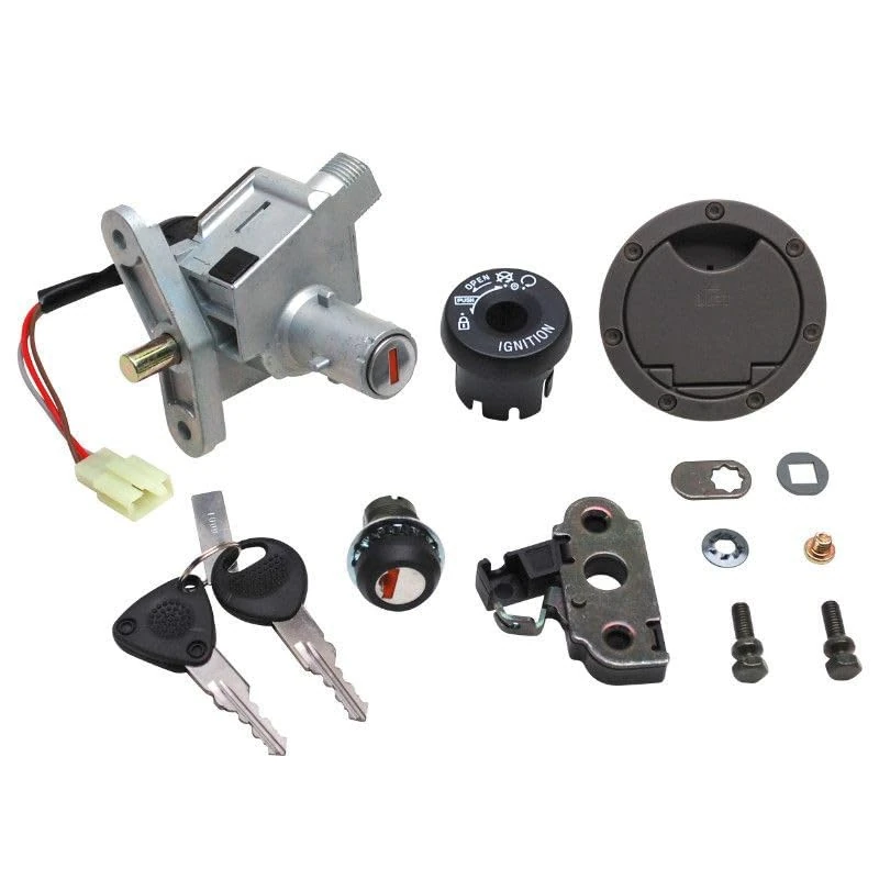 cyclingcolors key switch motorcycle scooter moped compatible with mbk nitro yamaha aerox 3 fils avec serrure de selle et bouchon essence