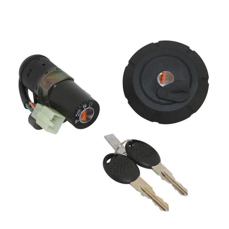 cyclingcolors key switch motorcycle scooter moped compatible with mbk xlimit yamaha dtr avec bouchon essence - Image 1