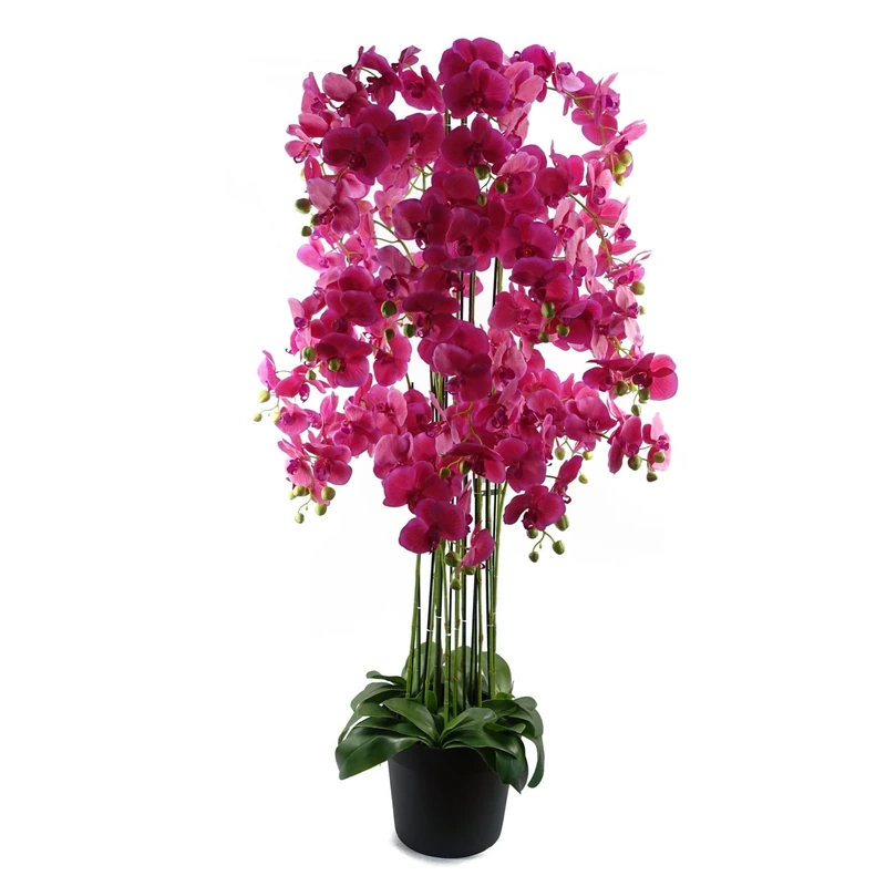 Botanik 150cm Giant Pink Orchid Plant Artificial 189 flowers REAL TOUCH