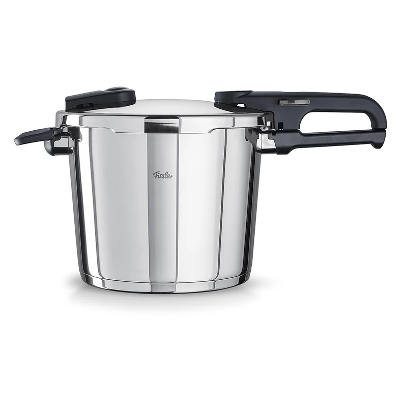 Fissler Vitaquick® Elemental Pressure Cooker 6.0 L (Diameter 22 cm) Sage Green - Made in Germany, Up to 70% Faster, 2 Cooking Levels, Superthermic Base, Induction - Image 1