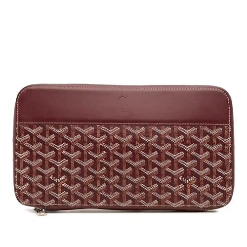Pre-Loved Goyardine Opera Travel Wallet