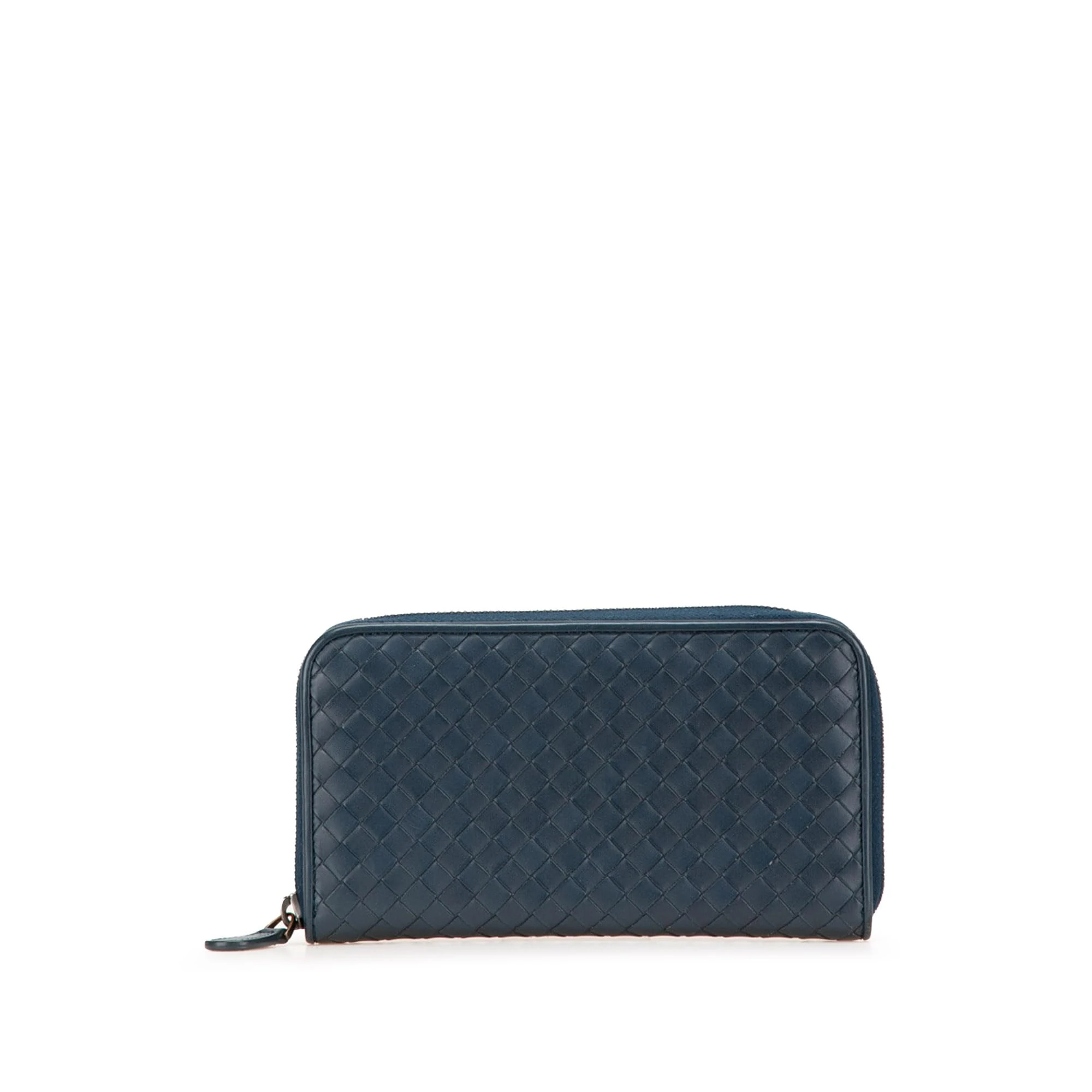 Bottega Veneta Pre-Loved Nappa Intrecciato Zip Around Long Wallet