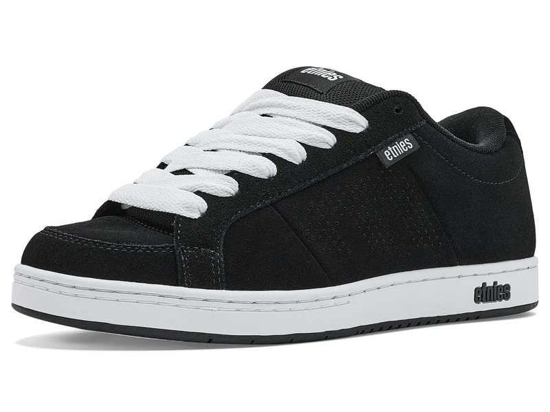 Etnies Kingpin - Classic Skate Heritage Fashion Style with on-Trend Puffy Look, Reinforced Cupsole, Cushioned Fit, Everyday Sneakers Black White White