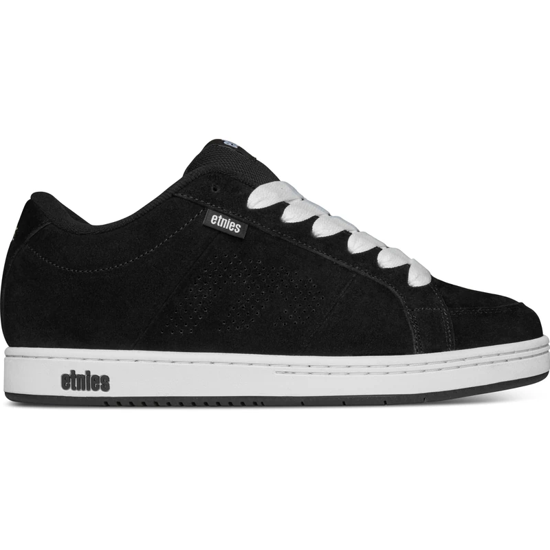 Etnies Kingpin - Legendary Skate Classic, Reinforced Cupsole, Cushioned Feel, Everyday Sneakers - Black/White/White - 6.5