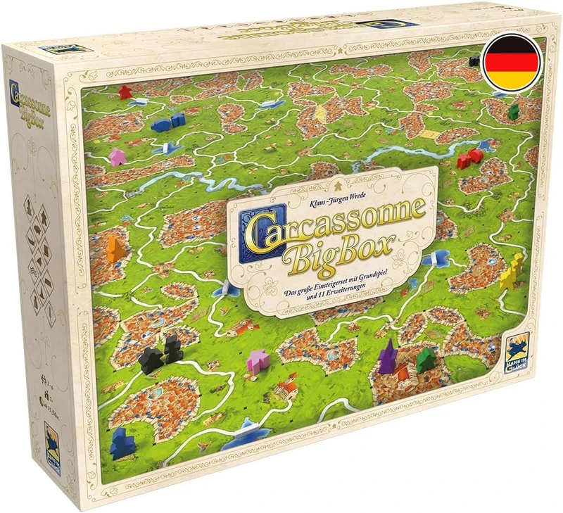 Hans im Glück, Carcassonne BigBox (Edition 2025), Family Game, 2-6 Players, 7+ Years, 35 Minutes, German - Image 1
