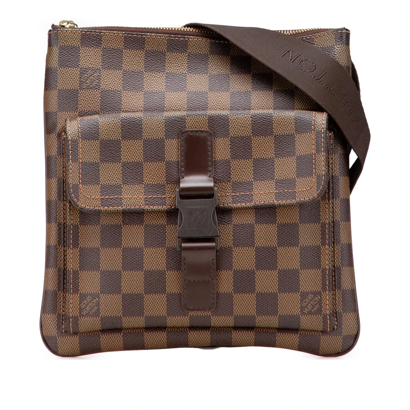 Louis Vuitton Pre-Loved Damier Ebene Pochette Melville Crossbody Bag