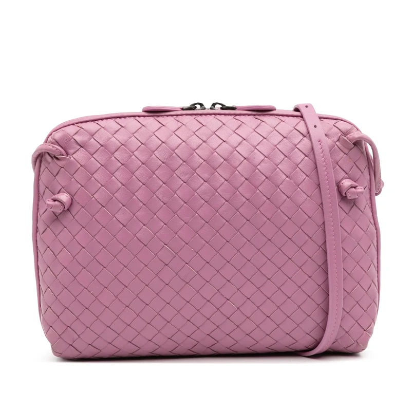 Bottega Veneta Pre-Loved Nappa Intrecciato Nodini Crossbody Bag