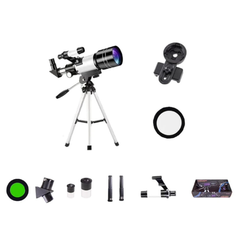 astrobuoy telescope，A 150x refracting telescope, complete with an adjustable tripod, smartphone adapter and lunar filter, is the ideal choice for stargazers and those new to astronomy