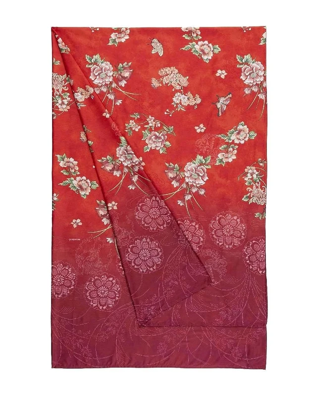 Bassetti ESPERIDI 9333364 Foulard 100% Cotton R1 270 x 270 cm Red
