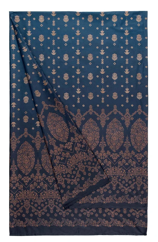 Bassetti Gold Decor 9333336 Foulard 100% Cotton Blue B1 180 x 270 cm