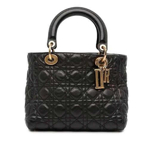 Dior Pre-Loved Medium Grained Calfskin Cannage Supple Lady