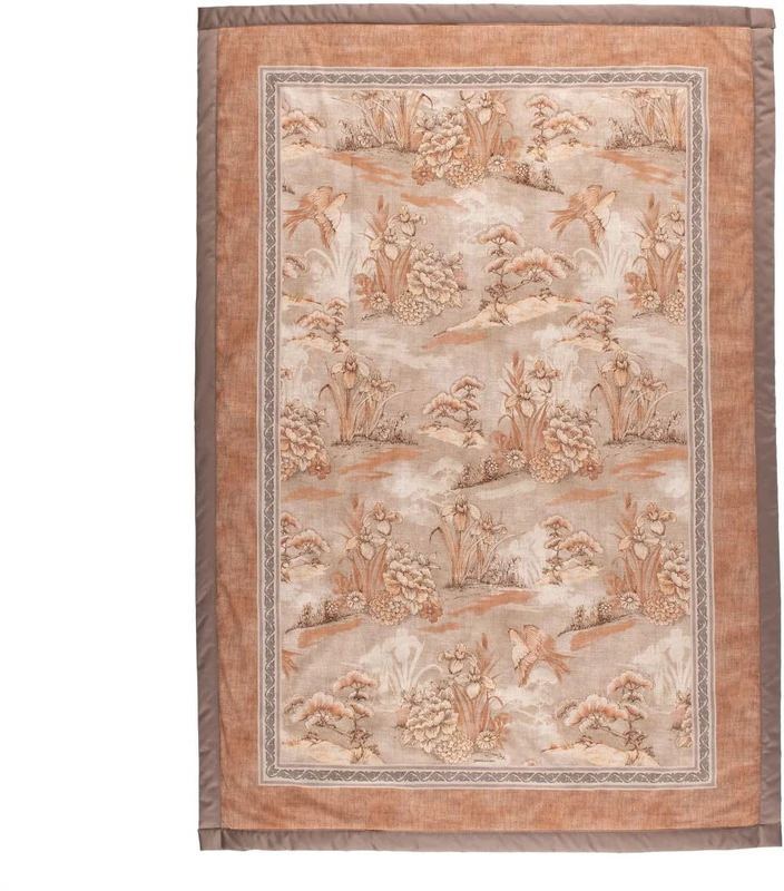 Bassetti Acquaforte 9333420 Plaid Made of 100% Cotton in Terracotta 41, Dimensions: 135 x 190 cm