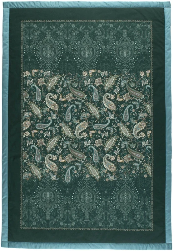 Bassetti Monnalisa 9333457 Plaid Made of 100% Cotton in Green V1, Dimensions: 240 x 250 cm