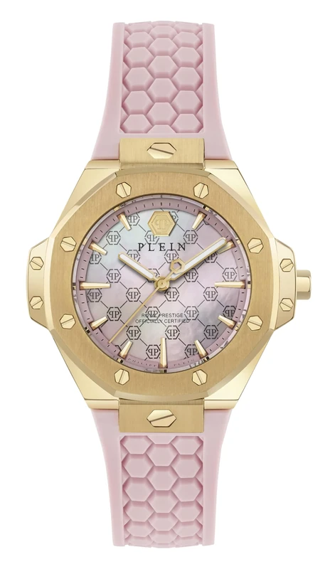 Philipp Plein Women's Analogue Quarz Watch with Silicone Strap PW4FA0225