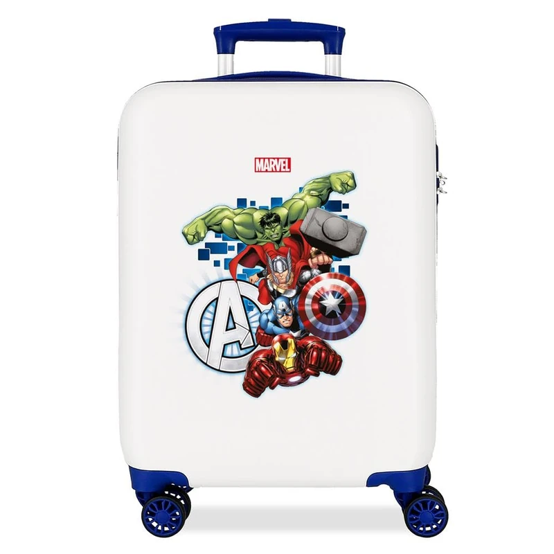 Marvel Avengers Attack Cabin Suitcase White 38x55x20cm Rigid 2.35kg Combination Lock Side ABS 2.35kg 35L Hand Luggage