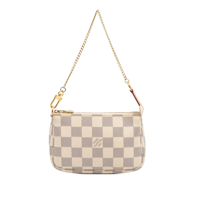 Louis Vuitton Pre-Loved Damier Azur Mini Pochette Accessoires Handbag
