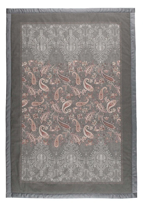 Bassetti Monnalisa 9333431 Plaid 100% Cotton Grey G1 Dimensions: 135 x 190 cm