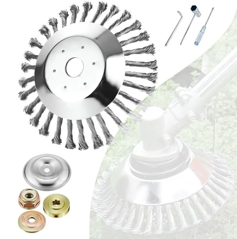 Titan Trimmer - The Indestructible Lawn Steel Trimmer Head （Seven Piece Set）(8 Inches)