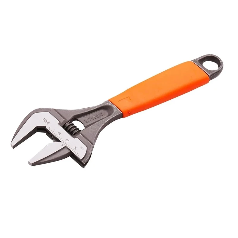 Bahco 9031 Orange Ergo Adjustable Wrench 8" Extra Wide Opening 38mm - Limited Edition