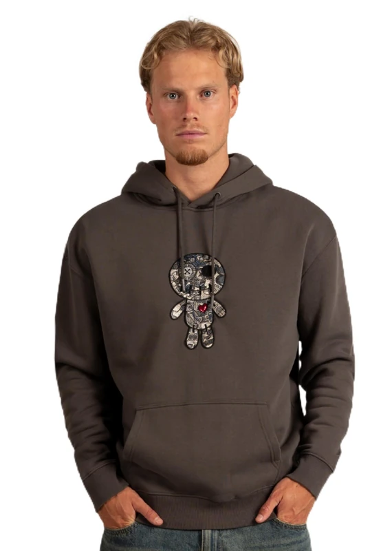 Wrong Friends Men's Ennis Hoodie, Grey, S