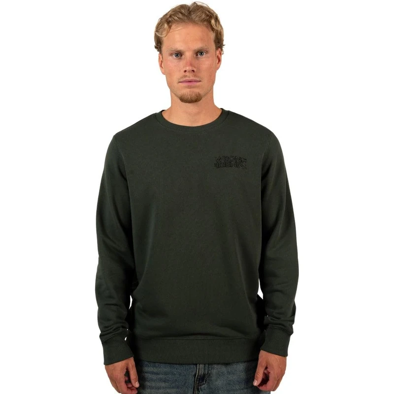 Wrong Friends Men's Walden Sweatshirt, Dark Green, M