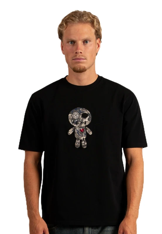 Wrong Friends Men's Ennis T-Shirt, Black, S