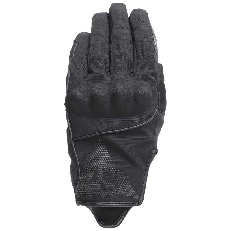 Dainese - Udine Wp Gloves, Winter Motorcycle Gloves Waterproof D-Dry with Knuckle Protection, Touchscreen Capability and Visor Wiper, for Men, Black/Reflex, L