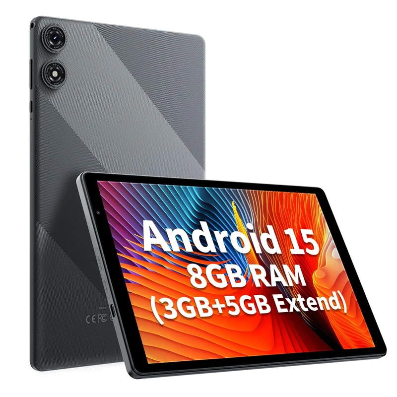 GOZZGEAR 10 inch Android 15 Tablets, 8GB RAM, 6000Mah, Expandable 1TB, Penta-Core Processor, Android Tablets HD IPS Screen, Dual Camera, Wi-Fi,Tablet PC, 2-Year Warranty