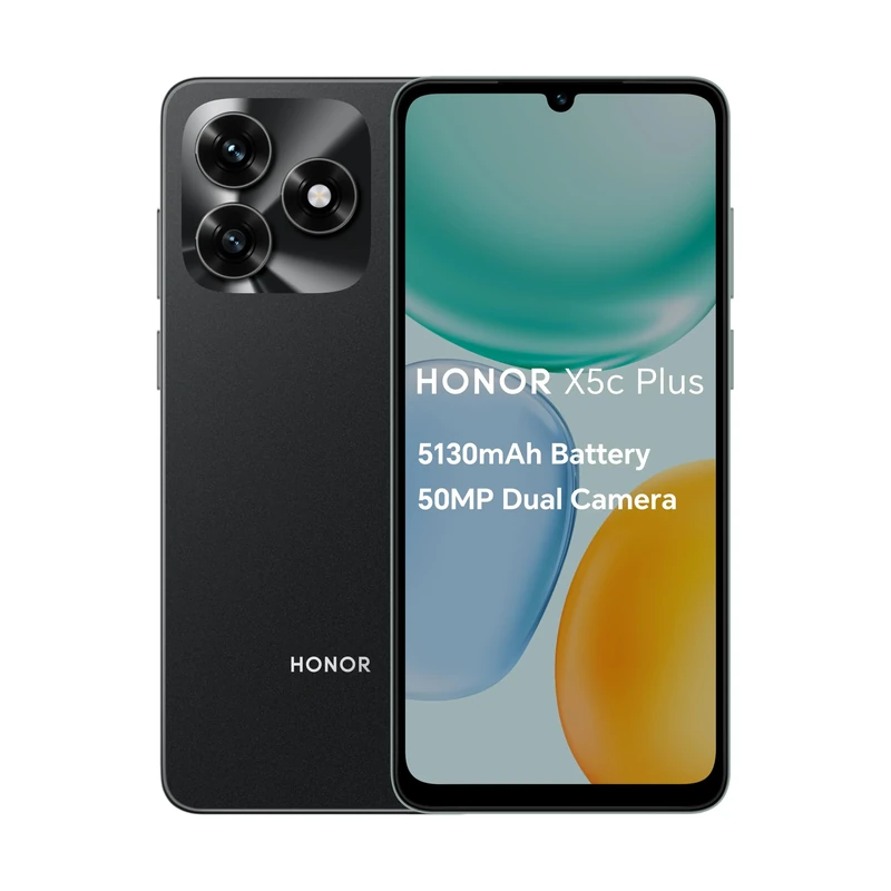 HONOR X5c Plus,Unlocked Mobile Phones, 6.74-Inch 90Hz Bright and Dynamic Display,64GB,5130 mAh Long-lasting Battery,50 MP Ultra-Clear Dual Camera,Powerful 8-Cores Processor,Dual SIM, Android 15,Black
