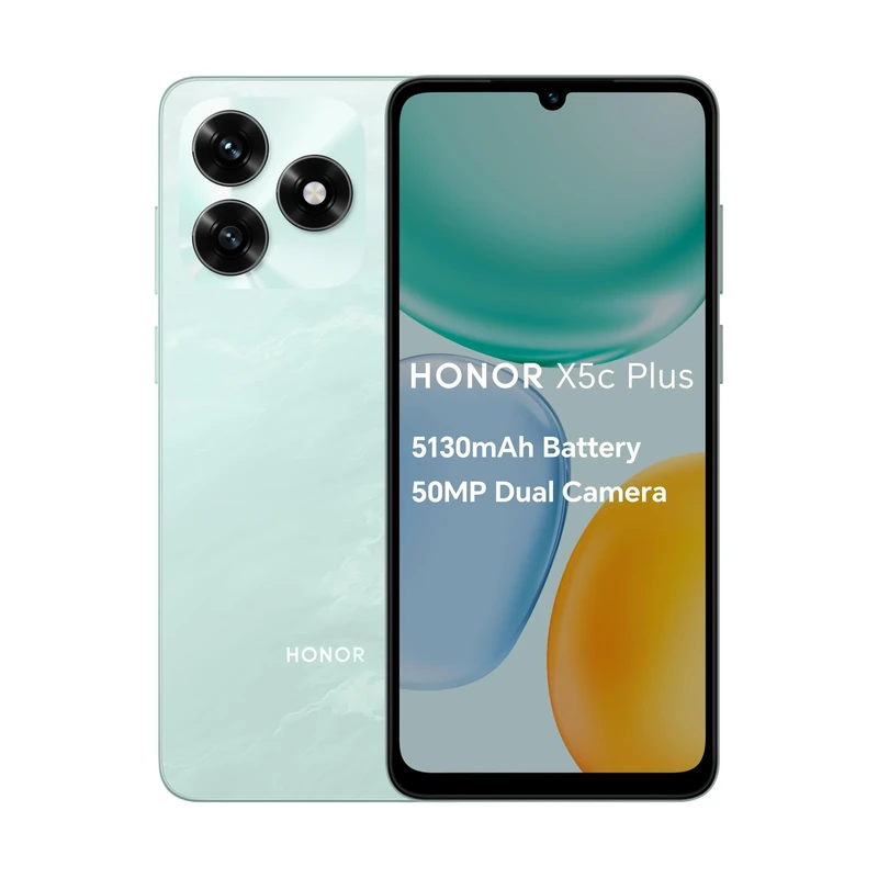 HONOR X5c Plus,Unlocked Mobile Phones, 6.74-Inch 90Hz Bright and Dynamic Display,64GB,5130 mAh Long-lasting Battery,50 MP Ultra-Clear Dual Camera,Powerful 8-Cores Processor,Dual SIM, Android 15,Cyan