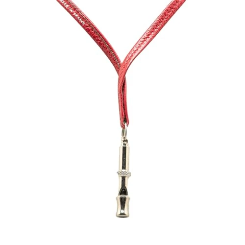 Hermès Pre-Loved Leather Ultrasonic Dog Whistle Necklace