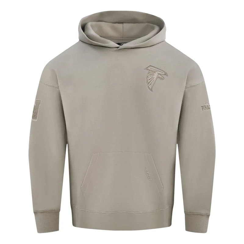 Pro Standard MENS NFL ATLANTA FALCONS NEUTRAL PULL OVER HOODIE TAUPE 3XL
