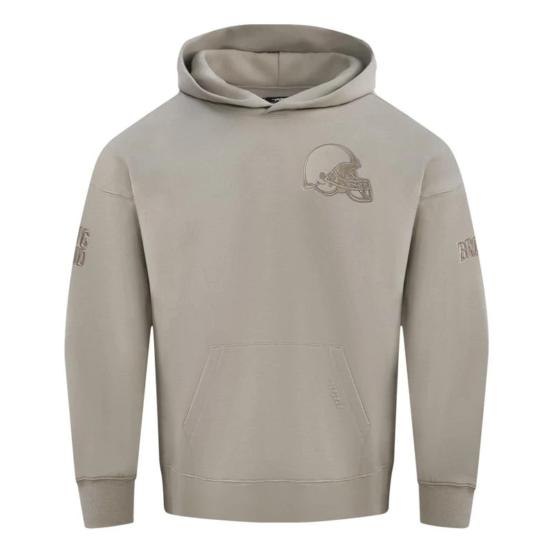 Pro Standard Mens NFL Cleveland Browns Neutral Pull Over Hoodie Taupe 2Xl