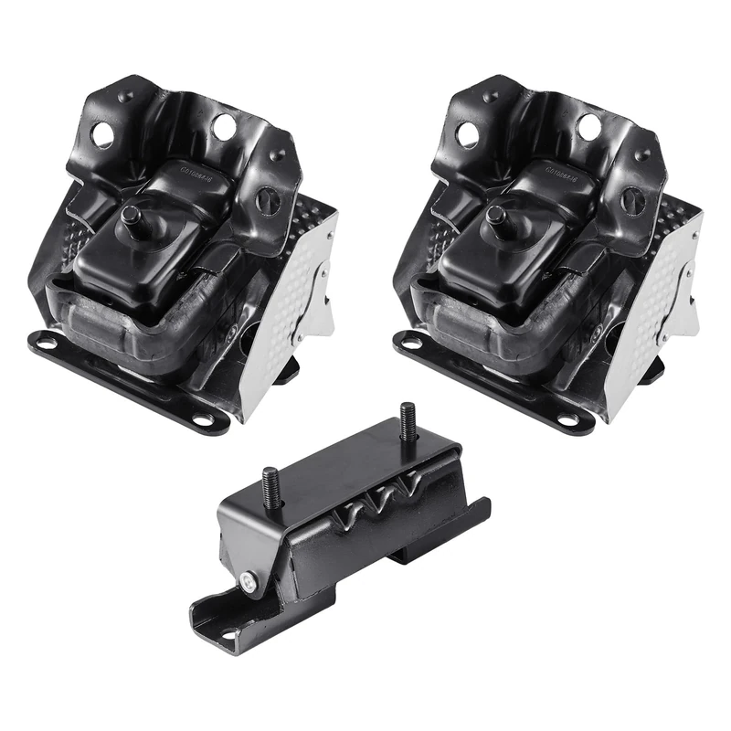 VEVOR Engine and Transmission Motor Mount Kit Replacement, Set of 3, Compatible with 2007–2013 Chevrolet Silverado 1500 5.3L V8, Replace OE# A5365, A5365, A2638, Secure Support